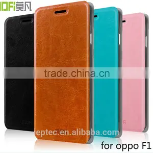 MOFi Flip PU Leather Case Cover for OPPO F1, Back Cover Case for OPPO F1 thumbnail-1