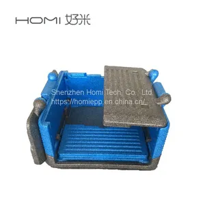 Portable Foldable Black EPP Foam Flip Box Car Storage Outdoor Picnic Expanded Polypropylene Packaging Box With Texturing Surface thumbnail-3