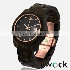 Unique Black Wood Watch Cool Model and Exquisite Workmanship thumbnail-1