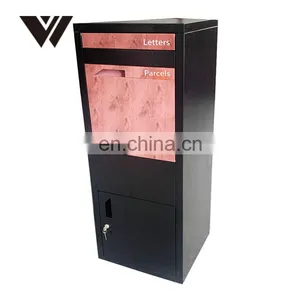 Postal Secure Waterproof Outdoor Top Opening Standalone Courier Parcel Delivery Box With Anti Theft Lock thumbnail-2