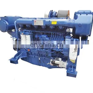 High Quality 6 Cylinder 4 Stroke Weichai Marine Engine WP12C450-21 thumbnail-3