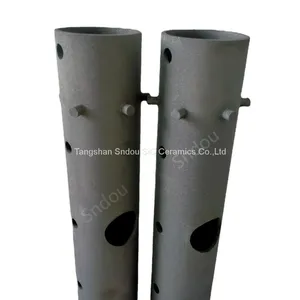 Rsic Furnace Pipes ( RSiC Furnaces Tubes ) ReSiC Ceramic Flame Tube thumbnail-2