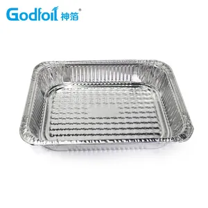 Rectanglar Aluminum Foil Container Wrinkle Wall Container thumbnail-2