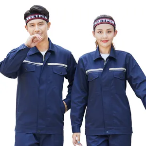 Work Clothes Set for Men, Wear-resistant Factory, Workshop, Factory Clothes for Workers, Reflective Strips, Auto Repair, Labor Protection Clothing Wholesale thumbnail-3