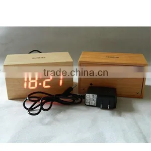 Touch Control for Snooze Wooden Desk Clock thumbnail-3
