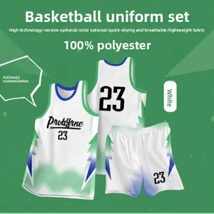 Wholesale Custom Mens Women Children Basketball Shirts Sublimation Basketball Uniforms Professional Throwback Jersey Breathable Sports Set thumbnail-5
