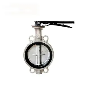 OEM Asme Manual 2 3 4 6 8-Inch Fast Delivery EPDM PTFE SS304 SS316 Wafer Butterfly Valves for Water Oil Direct China Factory thumbnail-2