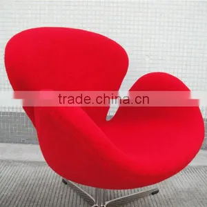 Fiberglass Modern Restaurant Swan Chair Yellow thumbnail-6