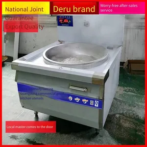 Commercial Electromagnetic Large Wok Stove, Concave High-power Electric Stove for Canteens, Electric Stir-fry Stove for School Restaurants, Brine Pot for Restaurants thumbnail-3