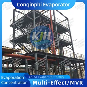304 Stainless Steel Three-Effect Continuous Evaporation Crystallizer PLC Control thumbnail-1
