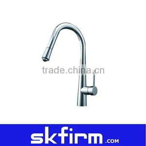 Kitchen Design Pull Out Faucet Chrome Brass Water Tap thumbnail-1