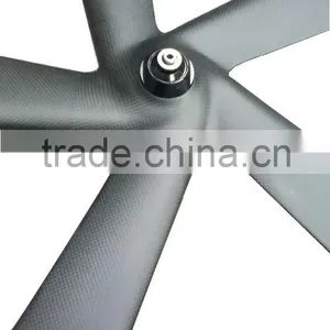 700c 65mm Clincher Fixie Wheels Carbon Aerospoke Wheel 3k Matt Fixed Gear Bicycle Wholesale thumbnail-4