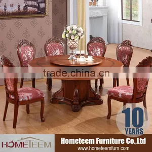 Round Dining Table Set With Lazy Susan thumbnail-2