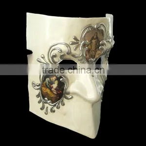 Handmade and Hand Painted Venice Ceramic Mask Venetian Masks Ceramic Hand Painted Coffee Mugs Ceramic thumbnail-4