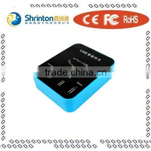 2015 Newest 5V 4 USB Usb Multi Charger With Cable With CE ROHS FCC KC thumbnail-1