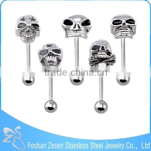Factory Wholesale Body Piercing Free Sample Custom Different Shaped Tongue Ring thumbnail-6
