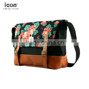 600D Polyester Flower Pattern Shoulder Bag Own Design thumbnail-2