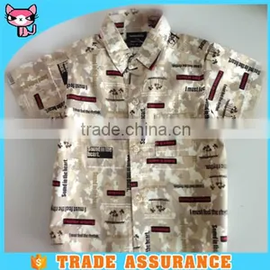 Full Cotton Child Cartoon Hawaiian Beach Shirt for Kid thumbnail-1