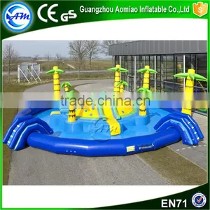 Commercial Amusement Water Park Inflatable Palm Tree Pool Float for Sale thumbnail-1