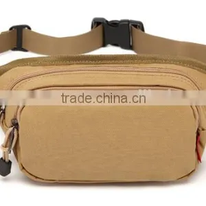 Men's Small Shoulder Messenger Bag Travel Hiking Fanny Waist Multifunction Canvas Waist Bag thumbnail-1