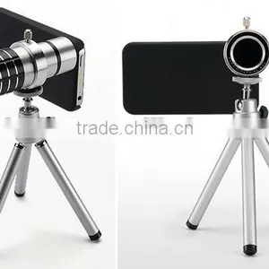 12X Zoom Metal Telescope Lens for Apple IPone 4 4S With Tripod Holder thumbnail-1