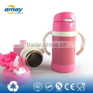 Pink Baby Stainless Sippy Botte,BPA Free thumbnail-1