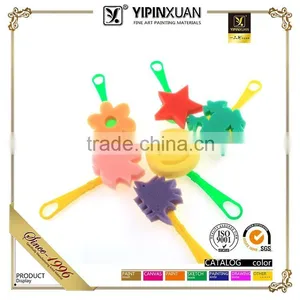 6 Shapes High Quality Foam Sponge Painting Brush For Kids DIY thumbnail-1