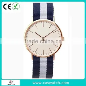 Ultra-thin Slim Case Top-selling Watch, Fancy Nylon Strap Men's Watch, Japan Movement Stainless Steel Back Men's Watch thumbnail-2