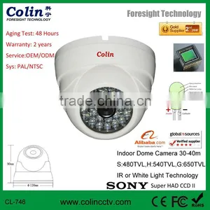 Well to Protect Your Life Security Using White Light New Technology Colorful Night Vision Cctv Dome Ccd Camera thumbnail-1