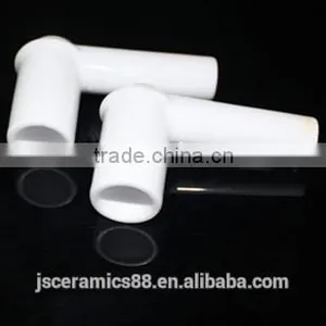 High Purity Right Angle 95% Alumina Spark Plug Ignition Rod High Voltage Insulation Fire Protective Cap for Spark Plug Electrode thumbnail-2