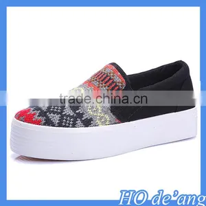 Hogift 2016 Hot Selling Women Canvas Shoes White Casual Girls Shoes Wholesale MHo-182 thumbnail-3