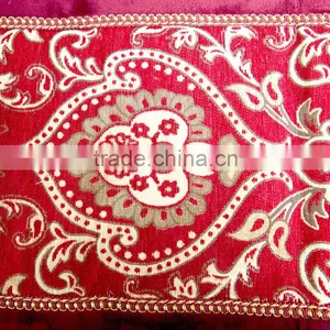 New Design Luxury Applique Style Tassel Velvet Table Runner thumbnail-4