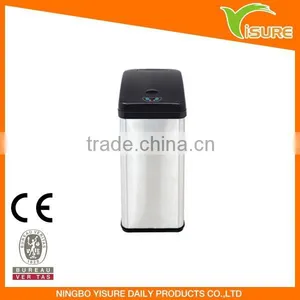 Sensor Dustbin 5038LM 38L Stainless Steel Sensor Bin, With Black Lid thumbnail-1