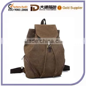 2015 New Design Canvas Drawstring Backpack for Men thumbnail-1