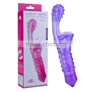 Promotional Soft Sex Vibe 10 Mode Grains Vibrator for Women thumbnail-4