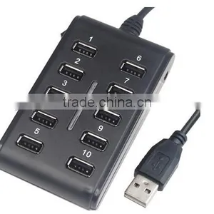 High Speed Computer 10 Port Usb 2.0 Hub thumbnail-4