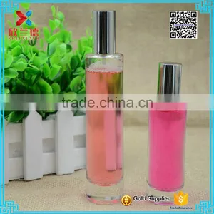 35ml 55 m Straigfht Cylinder Shape Glass Perfume Twist off Bottle With Aluminum Cap thumbnail-1