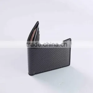 Free Shipping HOT Bifold Wallet Men's Carbon Fiber Purse/ID Card Holder Slim Purse Gift Hot Selling thumbnail-1