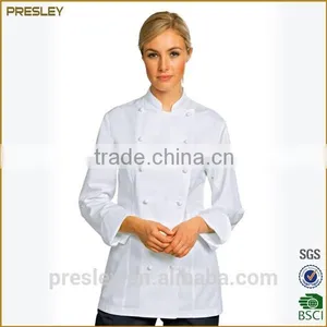 Chef Coat Uniform Oil Resistance Knotted Cloth Buttons 100% Cotton Cook Uniform thumbnail-5
