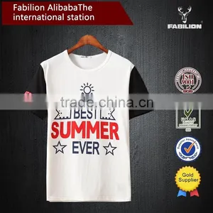 China Short Sleeve o Neck Printed Colorblock T-shirt thumbnail-3