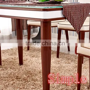 Modern High Quality Dining Table Combination Minimalist Glass Dining Table thumbnail-3