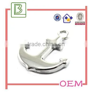 Silver Plated Metal Anchor Pendant thumbnail-1