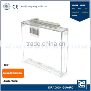 Hot Sale Double Frequency 8.2MHz/58KHz Retail Security CD Keeper Case Anti-theft EAS CD Safer Box thumbnail-1