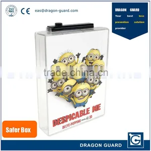Free Sample ABS Transparent Anti-theft Single Dvd Safer Box thumbnail-2