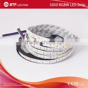 5m 60leds/m 5050 Rgbw Led Strip RGB+Cool White Strip Waterproof IP65 White PCB DC12V SMD 5050 Mixed Color thumbnail-1