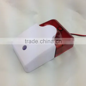 New12V Wired Indoor LED Flashing Warning Strobe Siren Sound Fire Alarm Quality Choice thumbnail-5