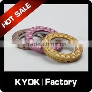 KYOK 22mm Black Nickel Finish Metal Curtain Rings,Curtain Rail Accessories To Fit 28mm Diameter Poles thumbnail-4