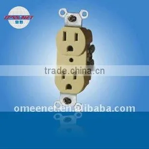 Etl Approve 15A 125V PC Cover 2 Outlets Wall Socket thumbnail-1