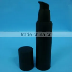 50ml Matte Black Plastic Airless Bottle, Plastic Airless Pump Bottle, thumbnail-1
