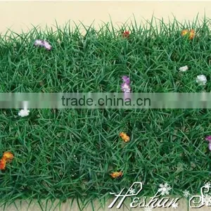 Plastic Grass Artificial Boxwood Turf With Flowers Milan Grass Mat for Football Flooring Decor thumbnail-1